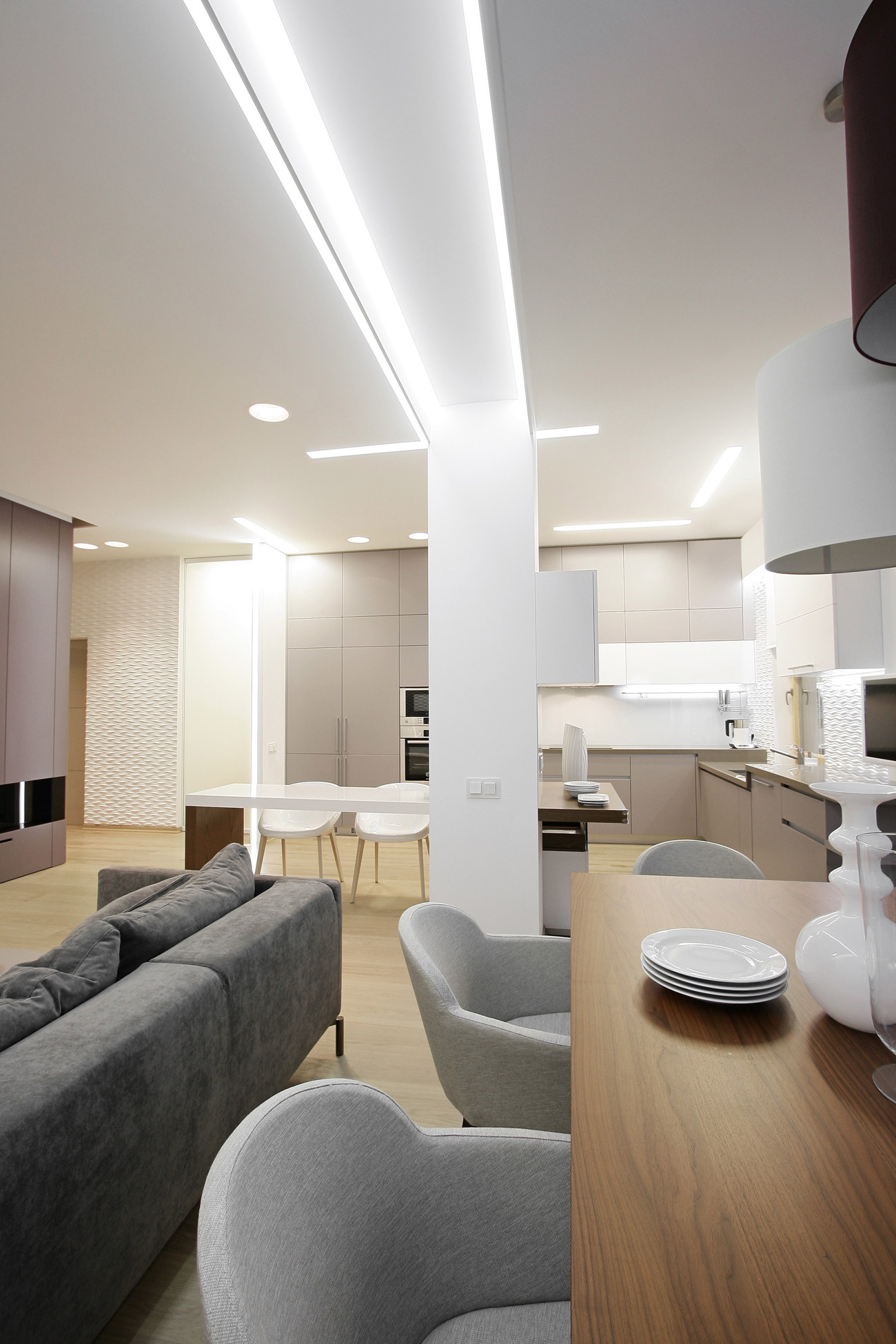 A Trendy Modern Apartment Full of Light in Dnipropetrovsk Oblast, Ukraine by Azovskiy & Pahomova architects (5)