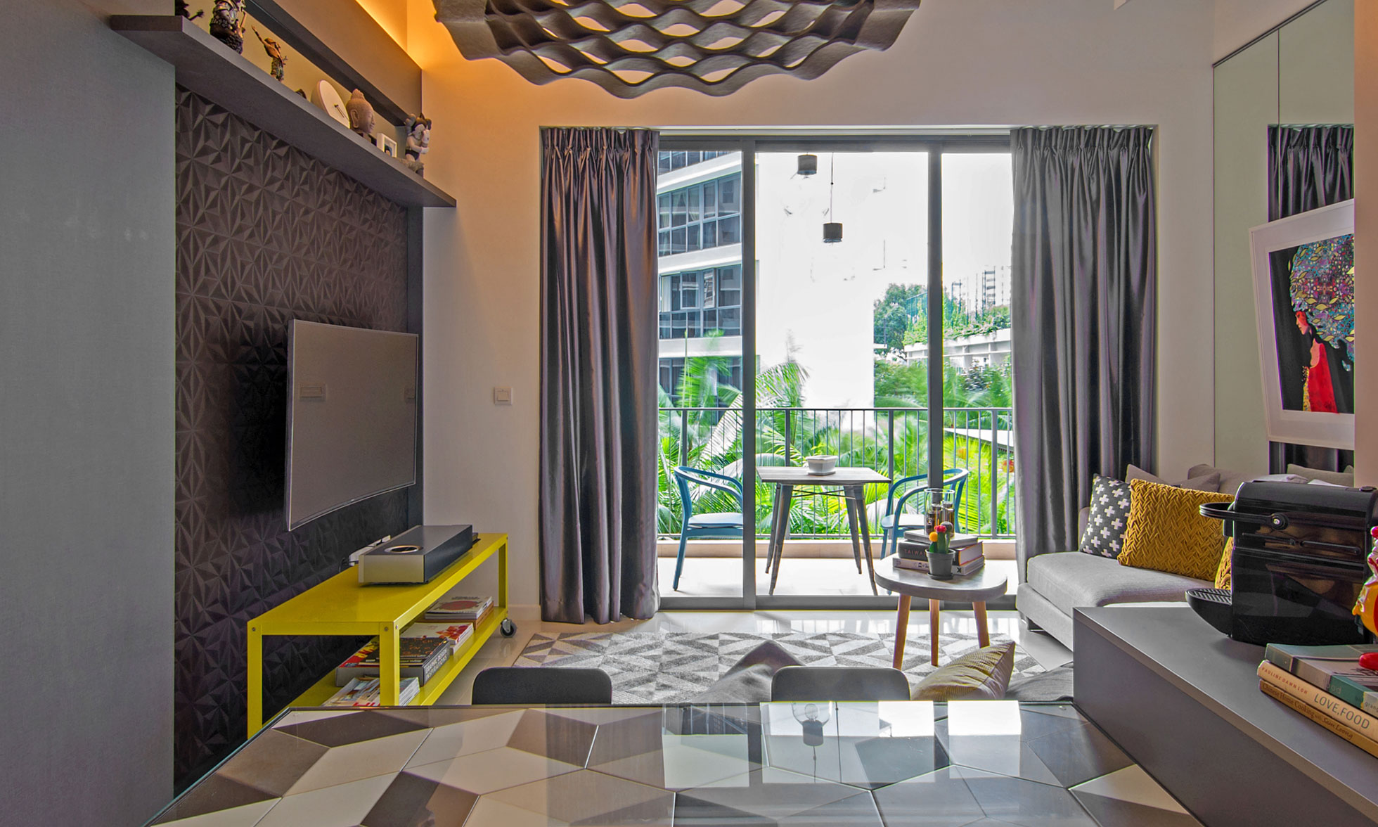 An Eclectic and Stylish Apartment with Functional Elements in Singapore by KNQ Associates (2)