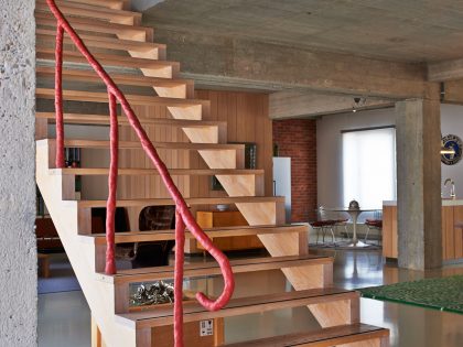 An Eclectic and Lively Contemporary Home in Antwerp, Belgium by Studio Job (12)