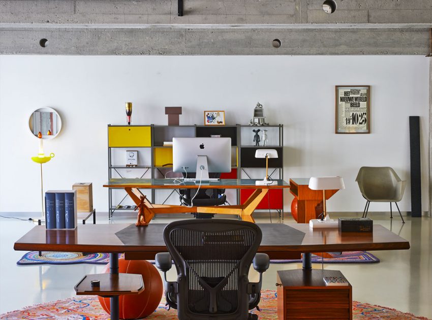 An Eclectic and Lively Contemporary Home in Antwerp, Belgium by Studio Job (20)