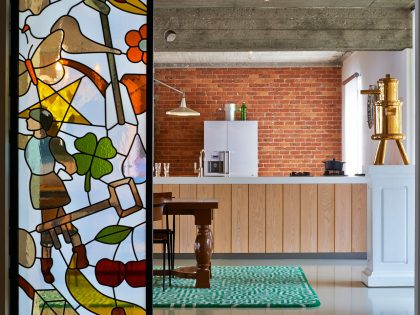 An Eclectic and Lively Contemporary Home in Antwerp, Belgium by Studio Job (8)