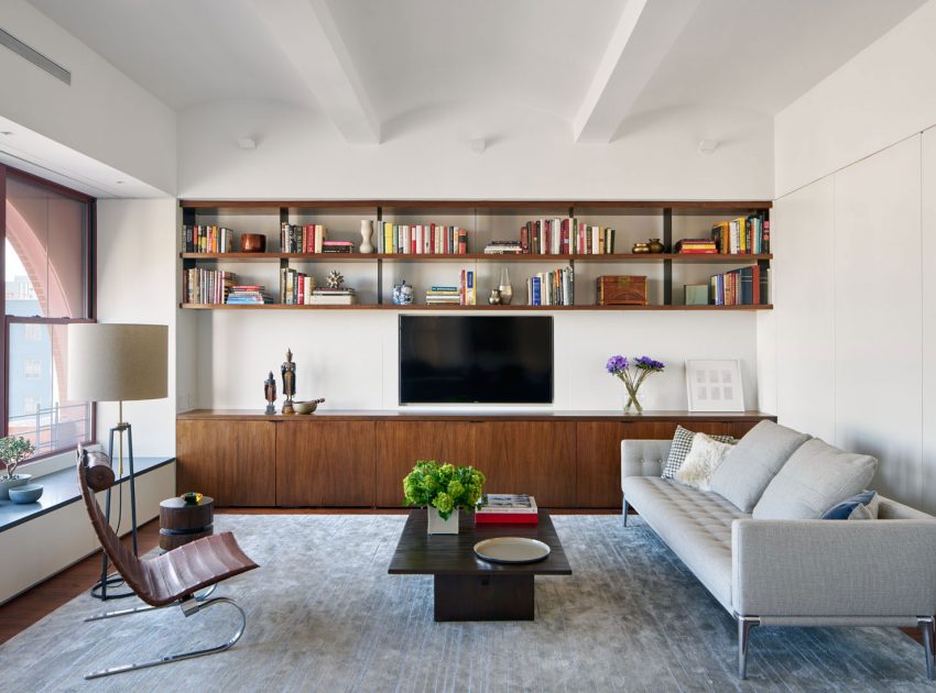 An Elegant Apartment Full of Style and Comfort in Tribeca, New York City by Gluckman Tang Architects (1)