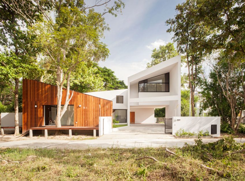 An Elegant Contemporary Home with Beautiful Cafe and Music Room in Chiang Mai, Thailand by EKAR & Full Scale Studio (4)