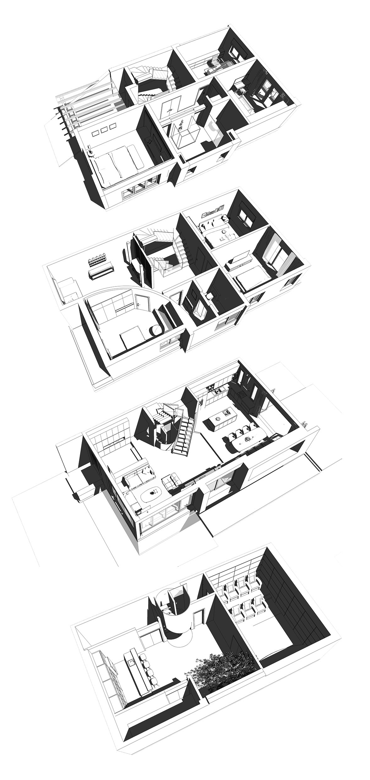 An Elegant Home Combines Classic Exterior and Contemporary Interior in Ha Noi, Vietnam by ABS Corporation (28)