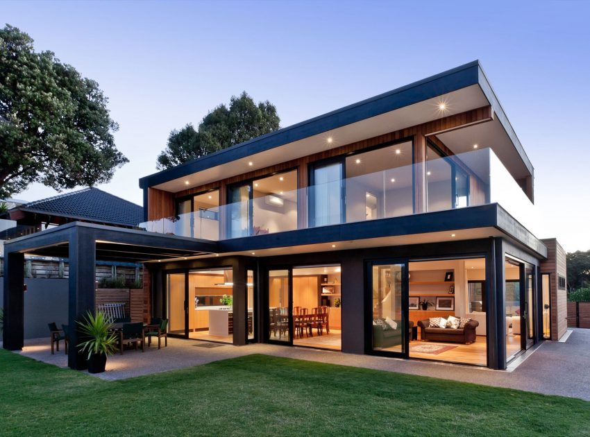 A Stunning and Elegant Modern Home with Views Over the Bay in Auckland by Creative Arch (16)