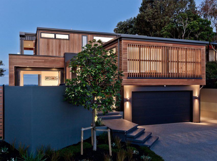 A Stunning and Elegant Modern Home with Views Over the Bay in Auckland by Creative Arch (17)