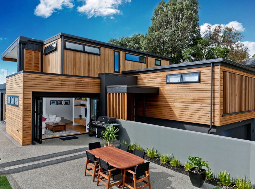 A Stunning and Elegant Modern Home with Views Over the Bay in Auckland by Creative Arch (3)