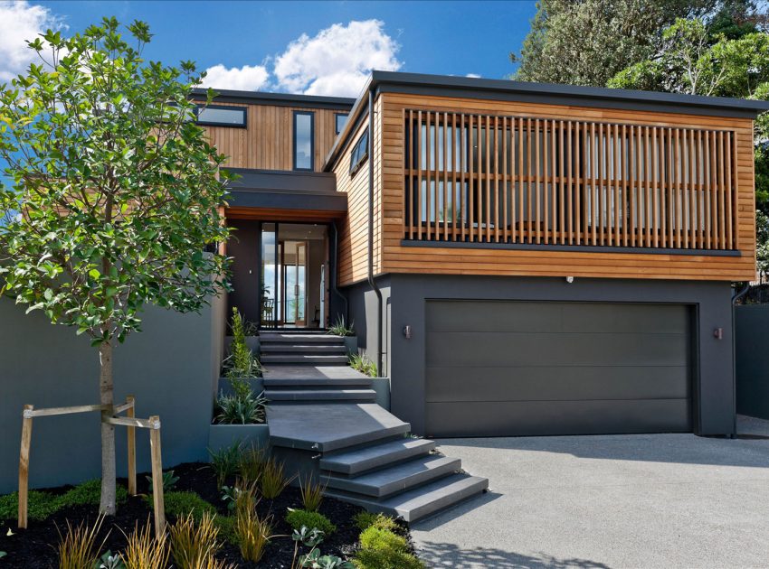 A Stunning and Elegant Modern Home with Views Over the Bay in Auckland by Creative Arch (6)