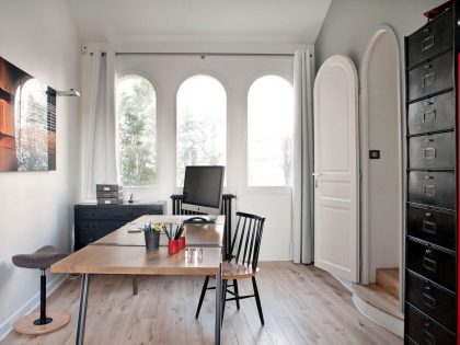 An Elegant House with a Picturesque Decor Done in White and Blue on Bois Colombes by Olivier Chabaud Architecte (21)