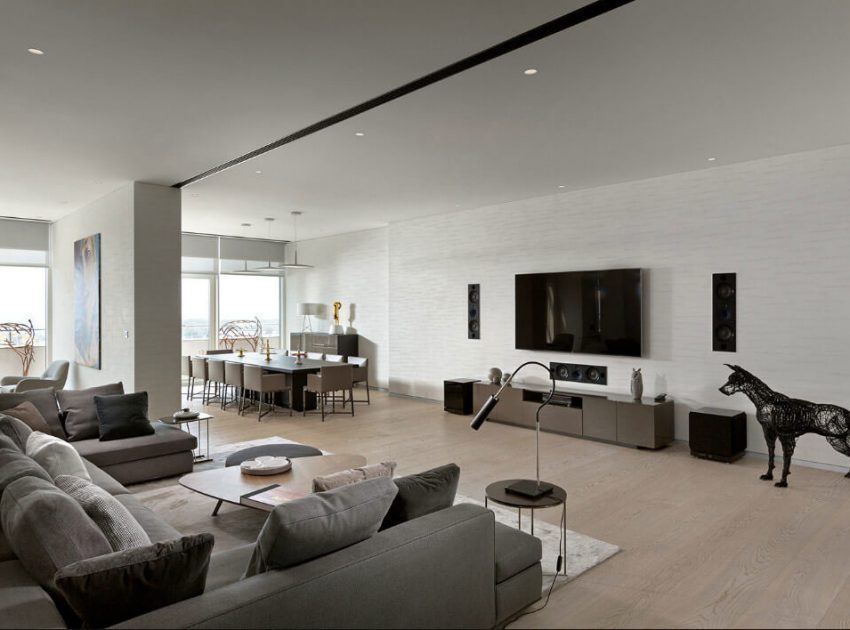 An Elegant and Luxurious Contemporary Apartment Brimming with Art in Kiev by Minotti London & Red Button Development (1)