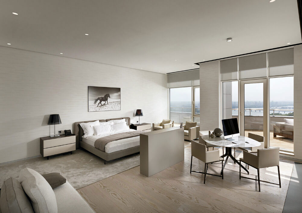 An Elegant and Luxurious Contemporary Apartment Brimming with Art in Kiev by Minotti London & Red Button Development (11)