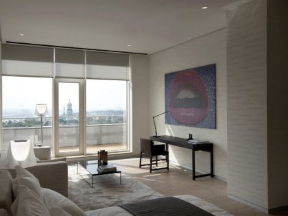 An Elegant and Luxurious Contemporary Apartment Brimming with Art in Kiev by Minotti London & Red Button Development (12)