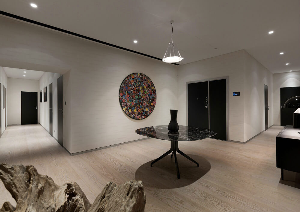 An Elegant and Luxurious Contemporary Apartment Brimming with Art in Kiev by Minotti London & Red Button Development (2)