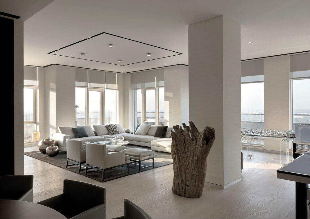 An Elegant and Luxurious Contemporary Apartment Brimming with Art in Kiev by Minotti London & Red Button Development (4)