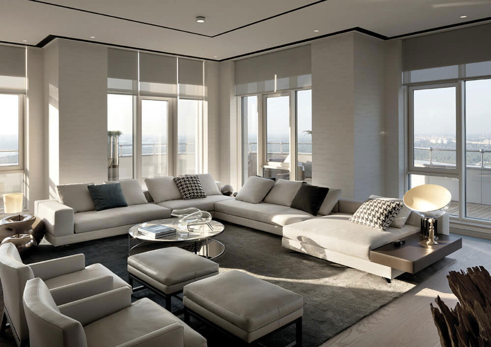 An Elegant and Luxurious Contemporary Apartment Brimming with Art in Kiev by Minotti London & Red Button Development (5)