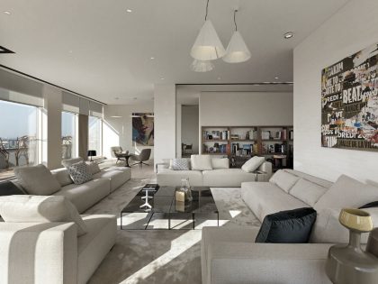 An Elegant and Luxurious Contemporary Apartment Brimming with Art in Kiev by Minotti London & Red Button Development (8)