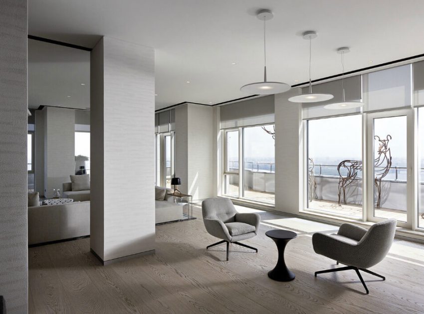 An Elegant and Luxurious Contemporary Apartment Brimming with Art in Kiev by Minotti London & Red Button Development (9)