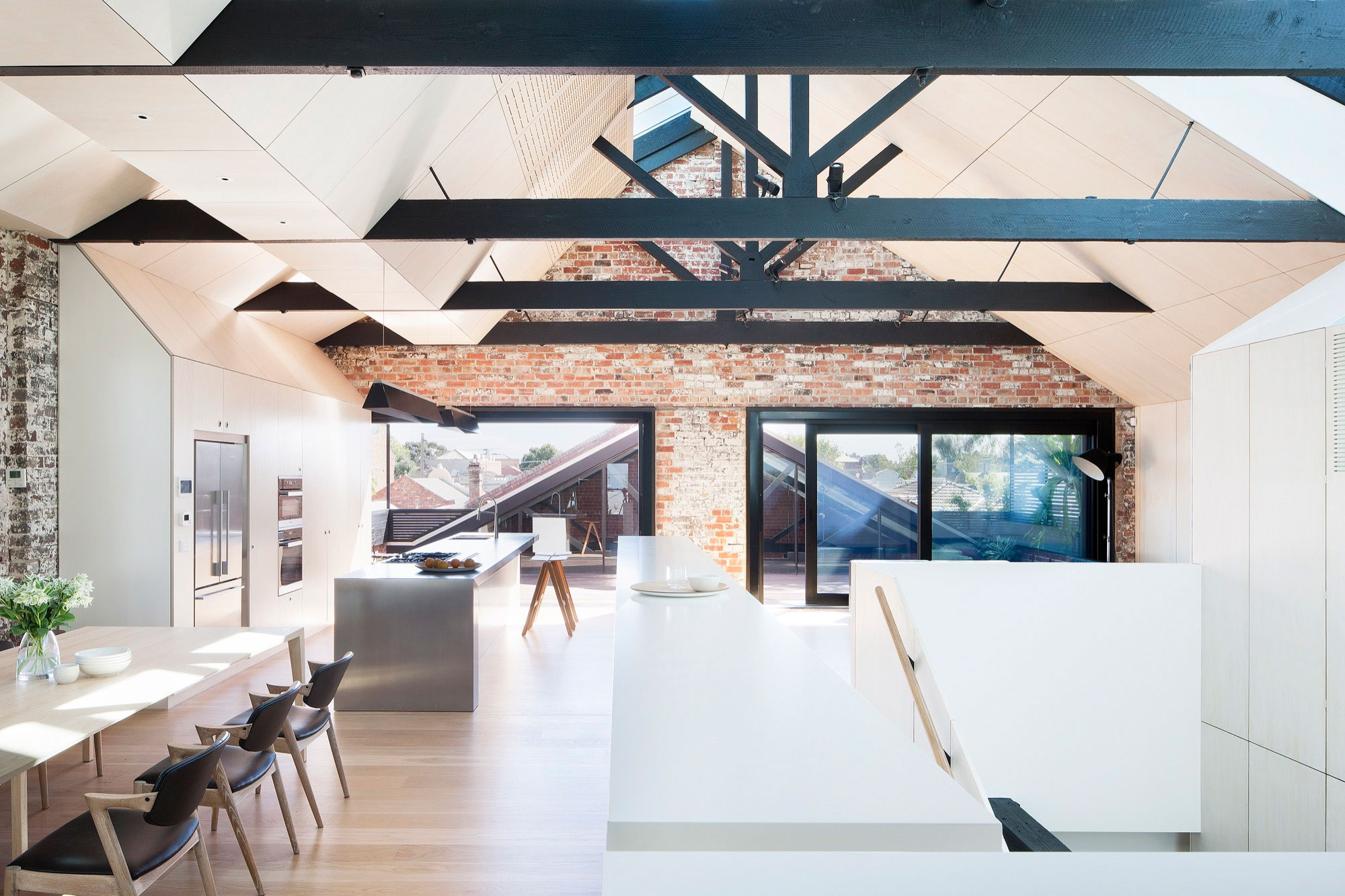 An Industrial Warehouse Converted into Light-Filled Home in Fitzroy, Victoria by Andrew Simpson Architects (11)