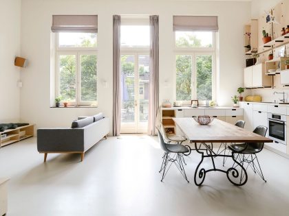 An Old School Building Converted into Swanky Contemporary Apartment in Amsterdam by Standard Studio & CASA architecten (3)