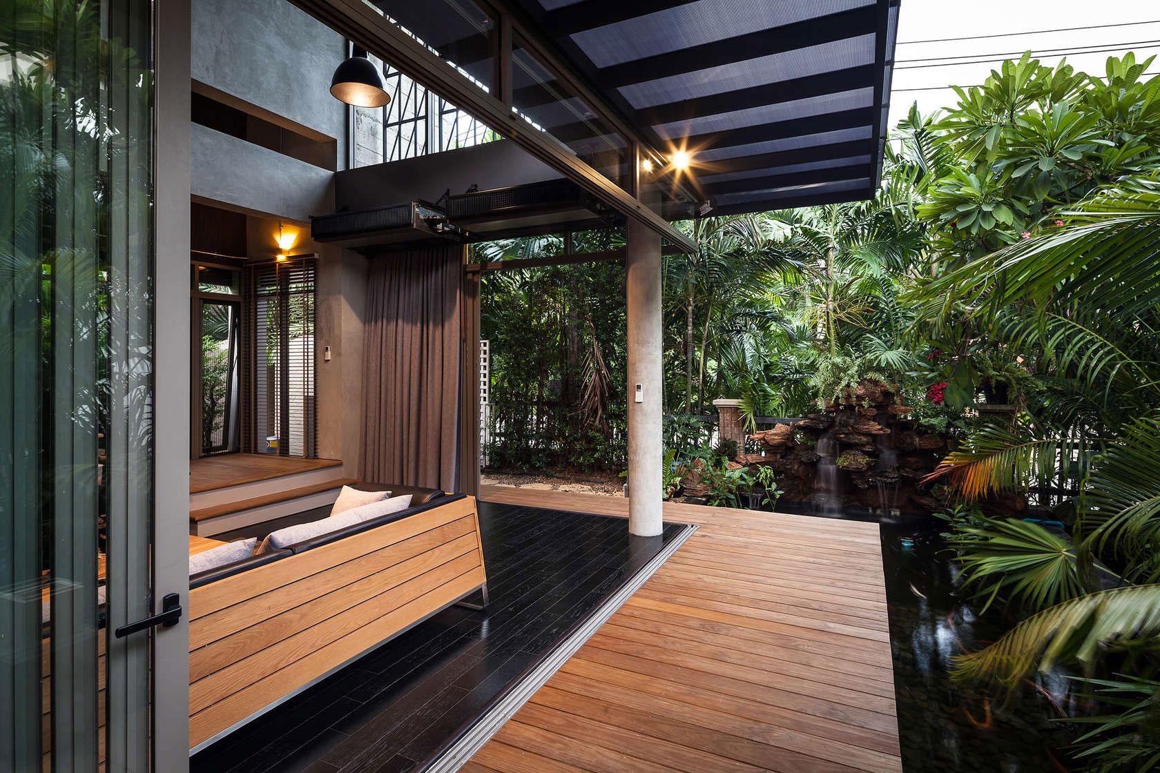 A Striking Modern Industrial House with Sophisticated Accents in Bangkok, Thailand by Alkhemist Architects (11)