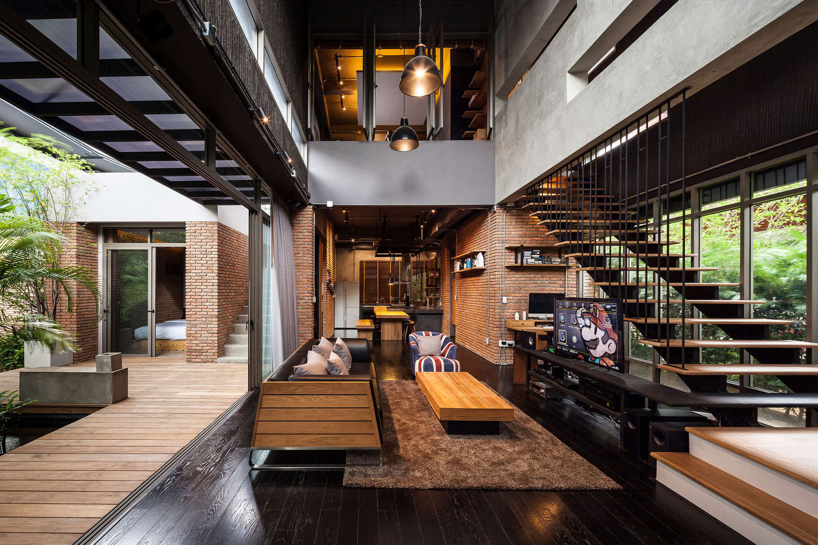 A Striking Modern Industrial House with Sophisticated Accents in Bangkok, Thailand by Alkhemist Architects (12)