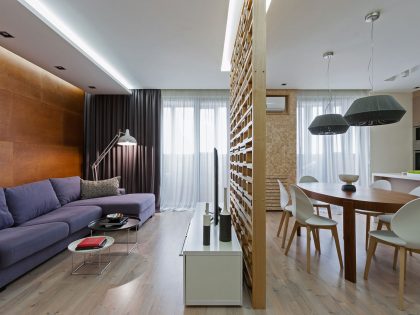 A Cozy Open-Plan Apartment with Eco-Style Elements in Zaporizhia, Ukraine by Eugene Meshcheruk (1)