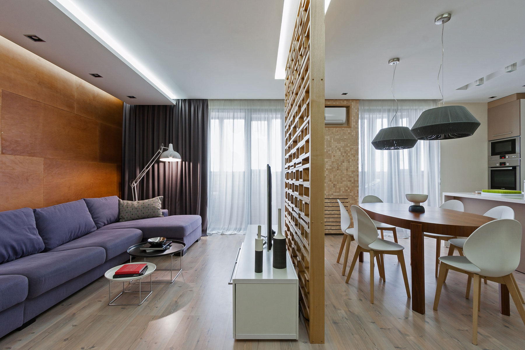 A Cozy Open-Plan Apartment with Eco-Style Elements in Zaporizhia, Ukraine by Eugene Meshcheruk (1)