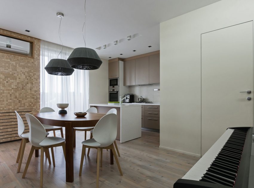 A Cozy Open-Plan Apartment with Eco-Style Elements in Zaporizhia, Ukraine by Eugene Meshcheruk (10)