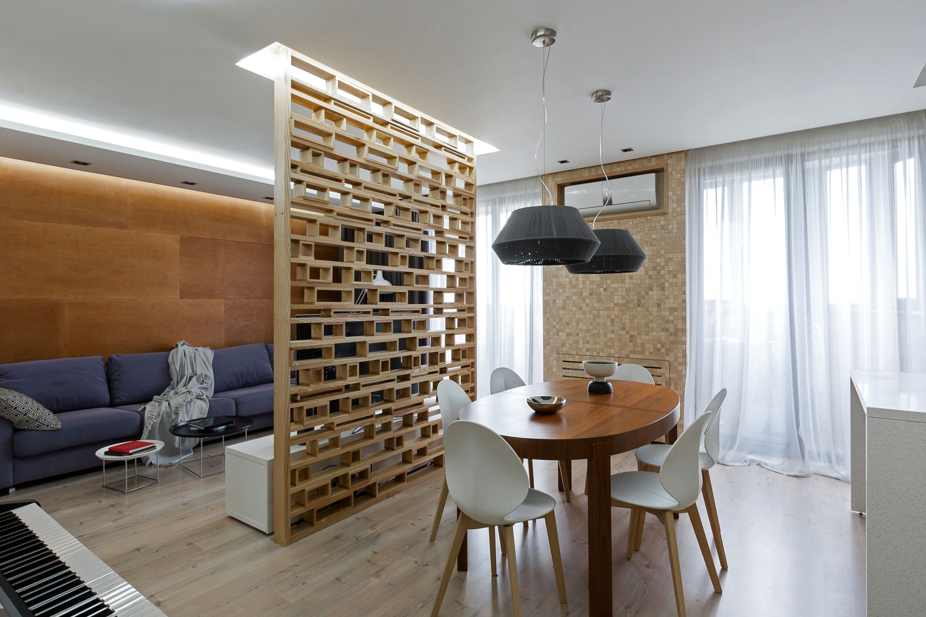 A Cozy Open-Plan Apartment with Eco-Style Elements in Zaporizhia, Ukraine by Eugene Meshcheruk (3)