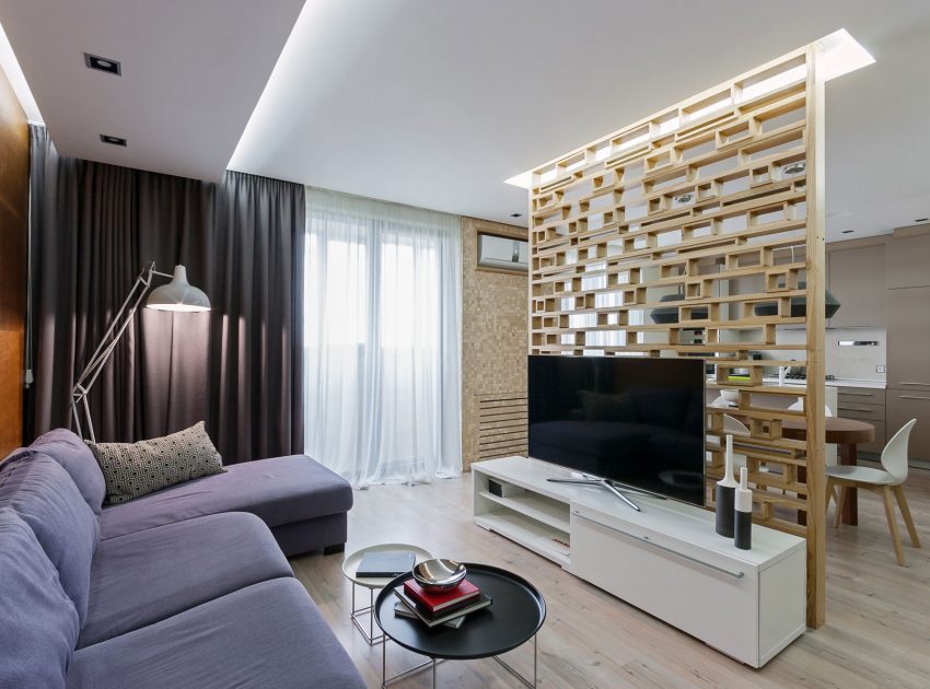 A Cozy Open-Plan Apartment with Eco-Style Elements in Zaporizhia, Ukraine by Eugene Meshcheruk (5)