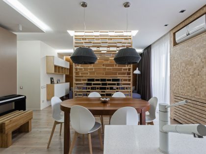 A Cozy Open-Plan Apartment with Eco-Style Elements in Zaporizhia, Ukraine by Eugene Meshcheruk (7)