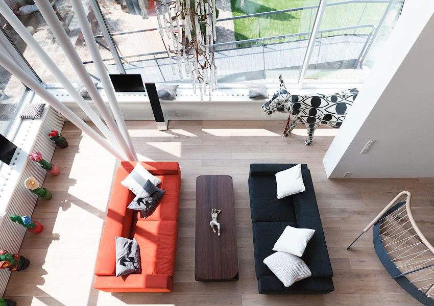 A Bright Modern Home with Stunning Staircase and Open Plan in Moscow by 4a Architekten (1)