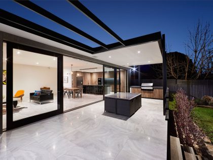 A 70s Home Transformed into a Striking Modern House in Caulfield, Australia