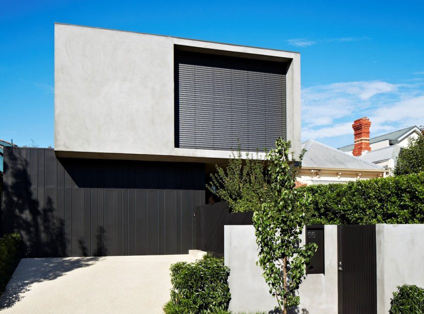 A Beautiful Contemporary Home with Industrial and Warm Interiors in South Yarra by AGUSHI & WORKROOM Design (1)