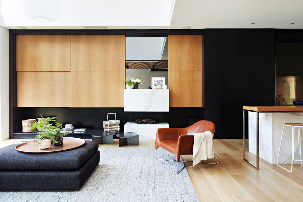 A Beautiful Contemporary Home with Industrial and Warm Interiors in South Yarra by AGUSHI & WORKROOM Design (11)