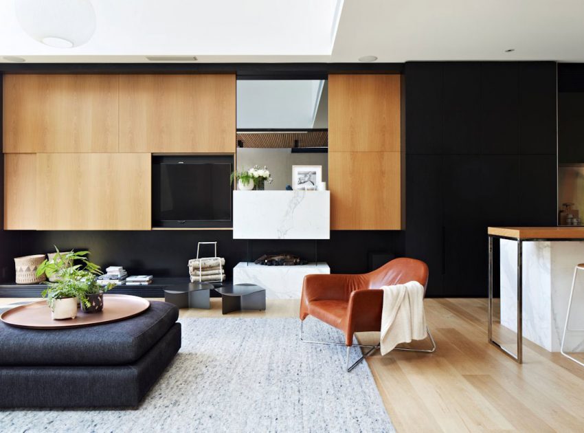 A Beautiful Contemporary Home with Industrial and Warm Interiors in South Yarra by AGUSHI & WORKROOM Design (12)