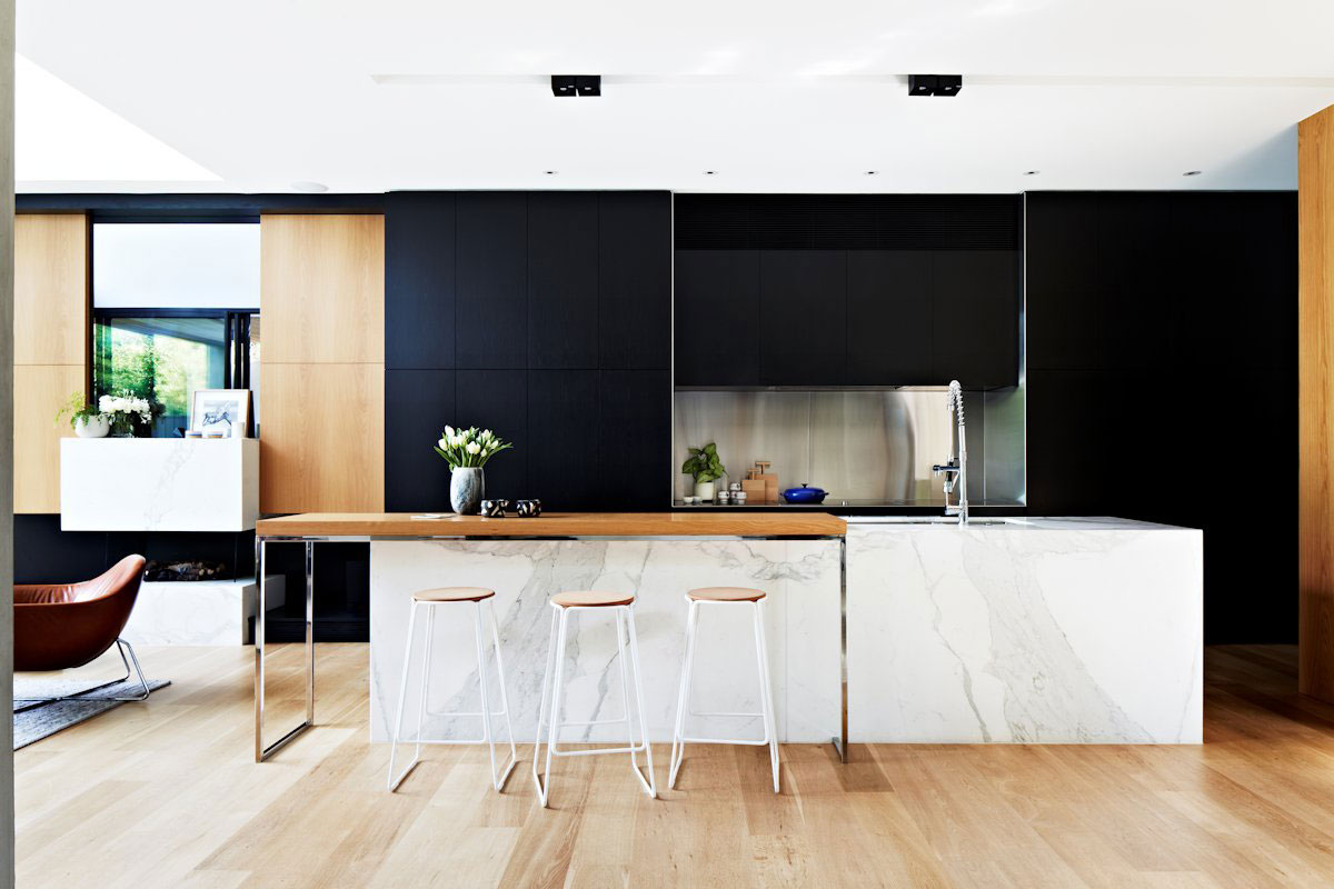 A Beautiful Contemporary Home with Industrial and Warm Interiors in South Yarra by AGUSHI & WORKROOM Design (14)