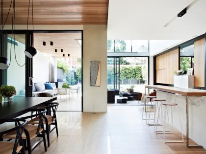 A Beautiful Contemporary Home with Industrial and Warm Interiors in South Yarra by AGUSHI & WORKROOM Design (17)