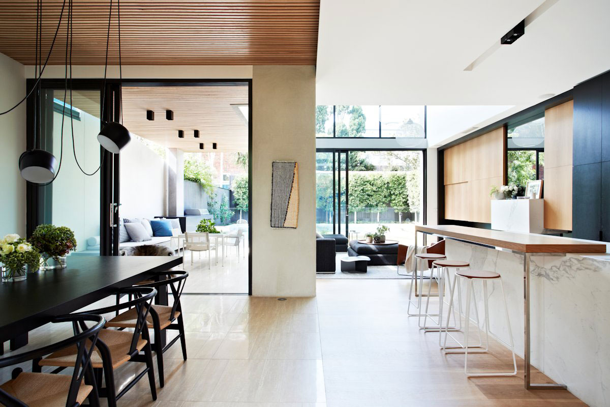 A Beautiful Contemporary Home with Industrial and Warm Interiors in South Yarra by AGUSHI & WORKROOM Design (17)