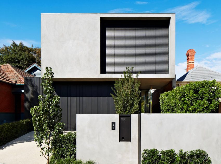 A Beautiful Contemporary Home with Industrial and Warm Interiors in South Yarra by AGUSHI & WORKROOM Design (2)