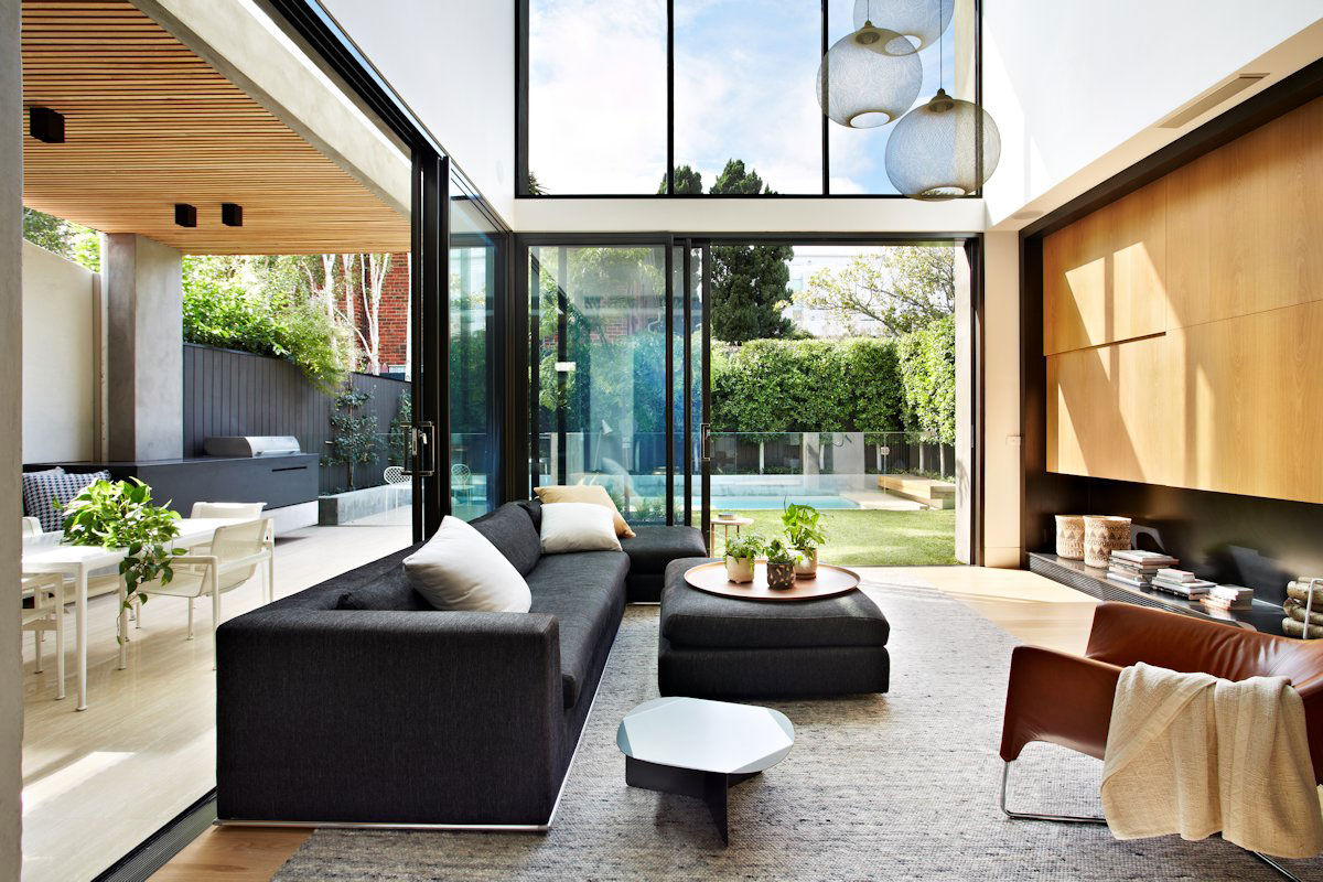 A Beautiful Contemporary Home with Industrial and Warm Interiors in South Yarra by AGUSHI & WORKROOM Design (9)