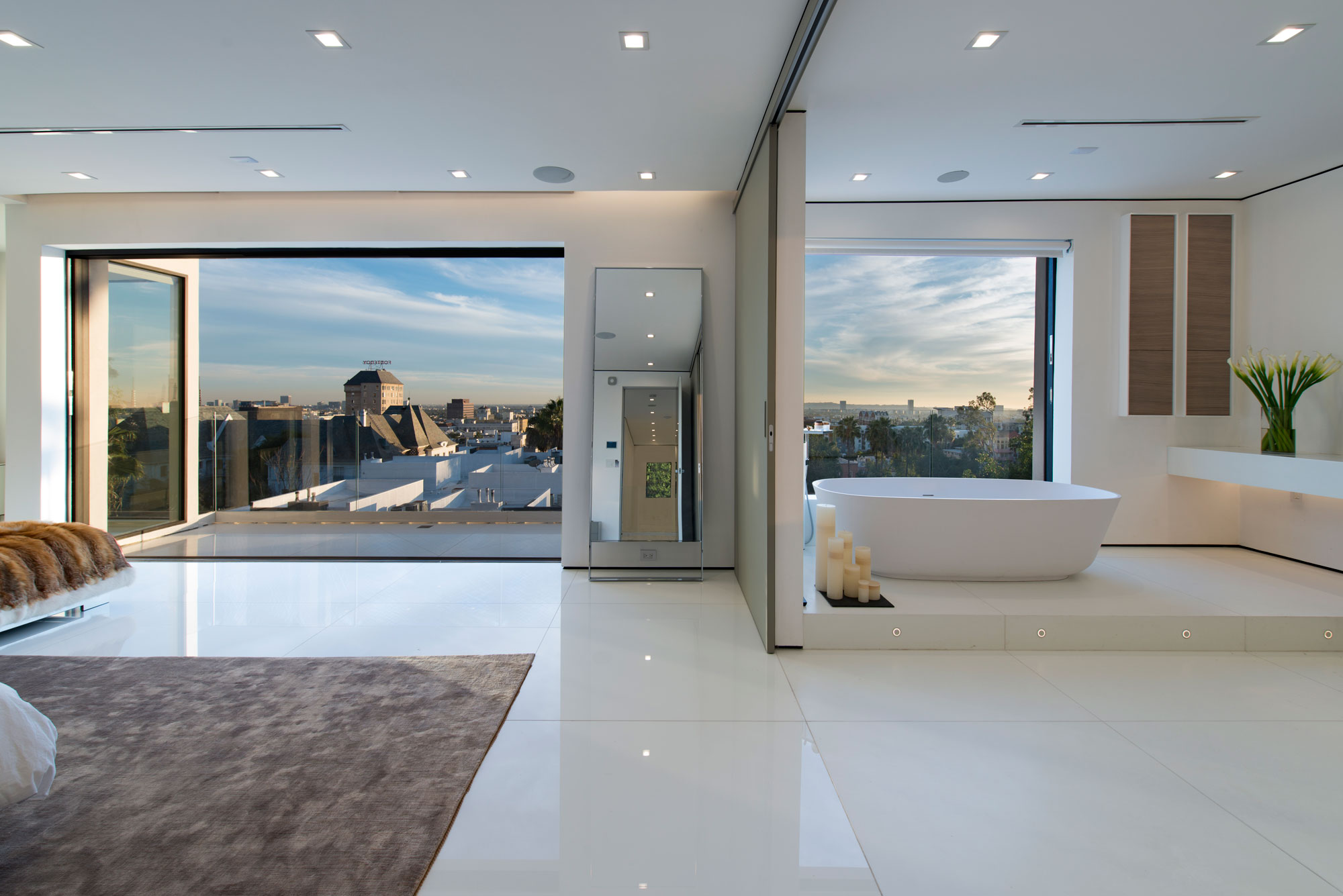 A Stylish and Beautiful Modern Home with Spectacular Views in Los Angeles by Ori Ayonmike (16)