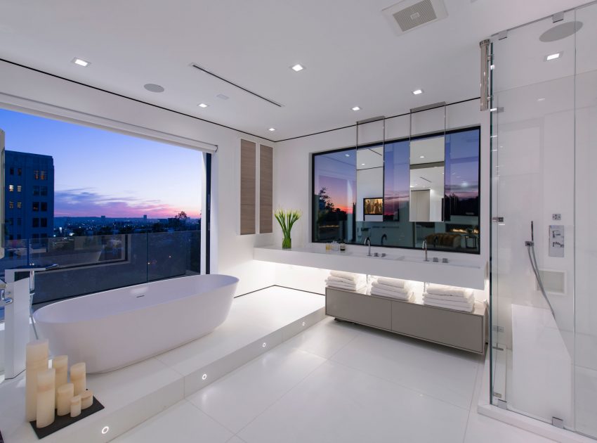 A Stylish and Beautiful Modern Home with Spectacular Views in Los Angeles by Ori Ayonmike (36)