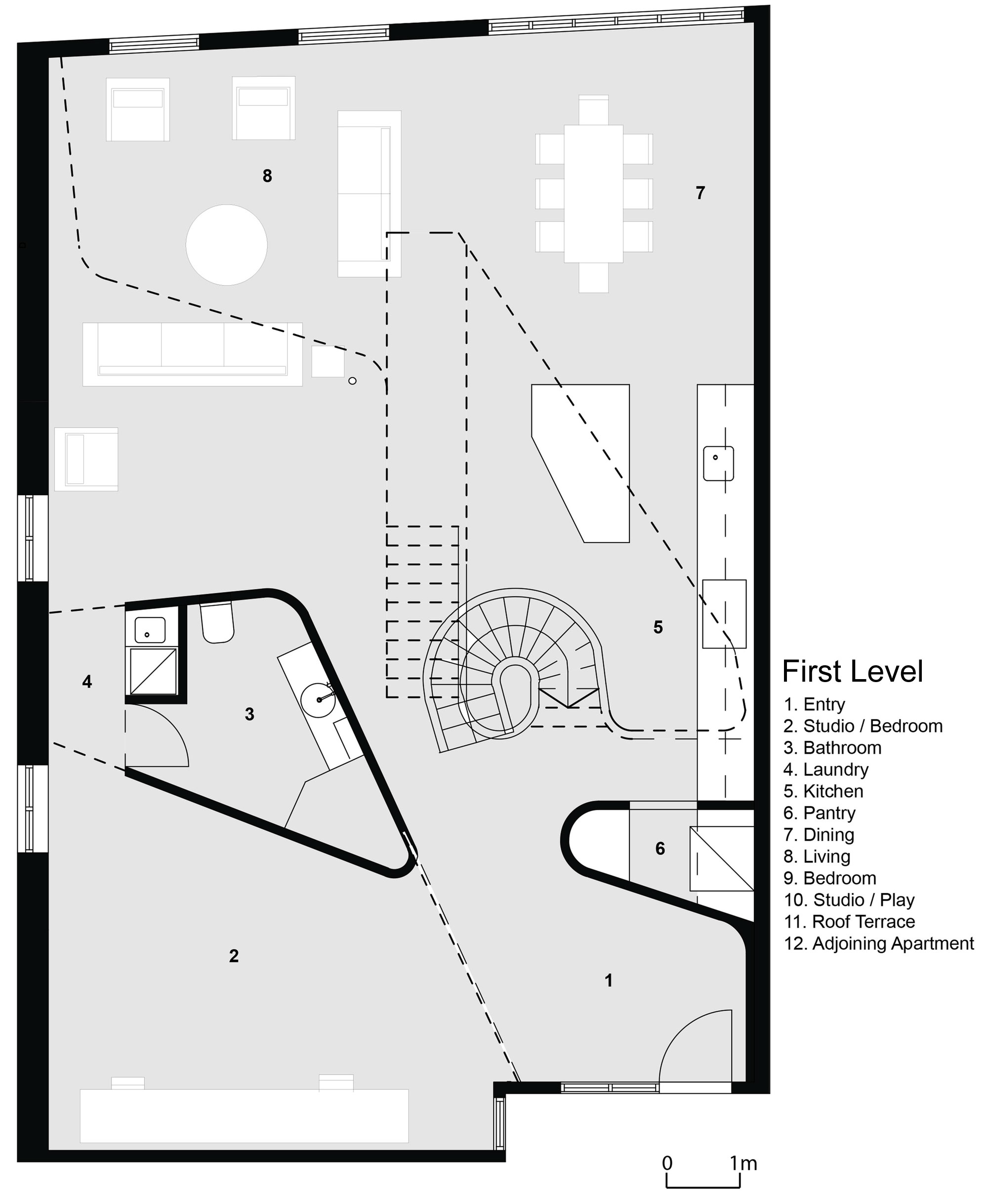 A Beautiful Modern Minimalist Loft with a Sculptural Staircase in Melbourne by Adrian Amore (15)