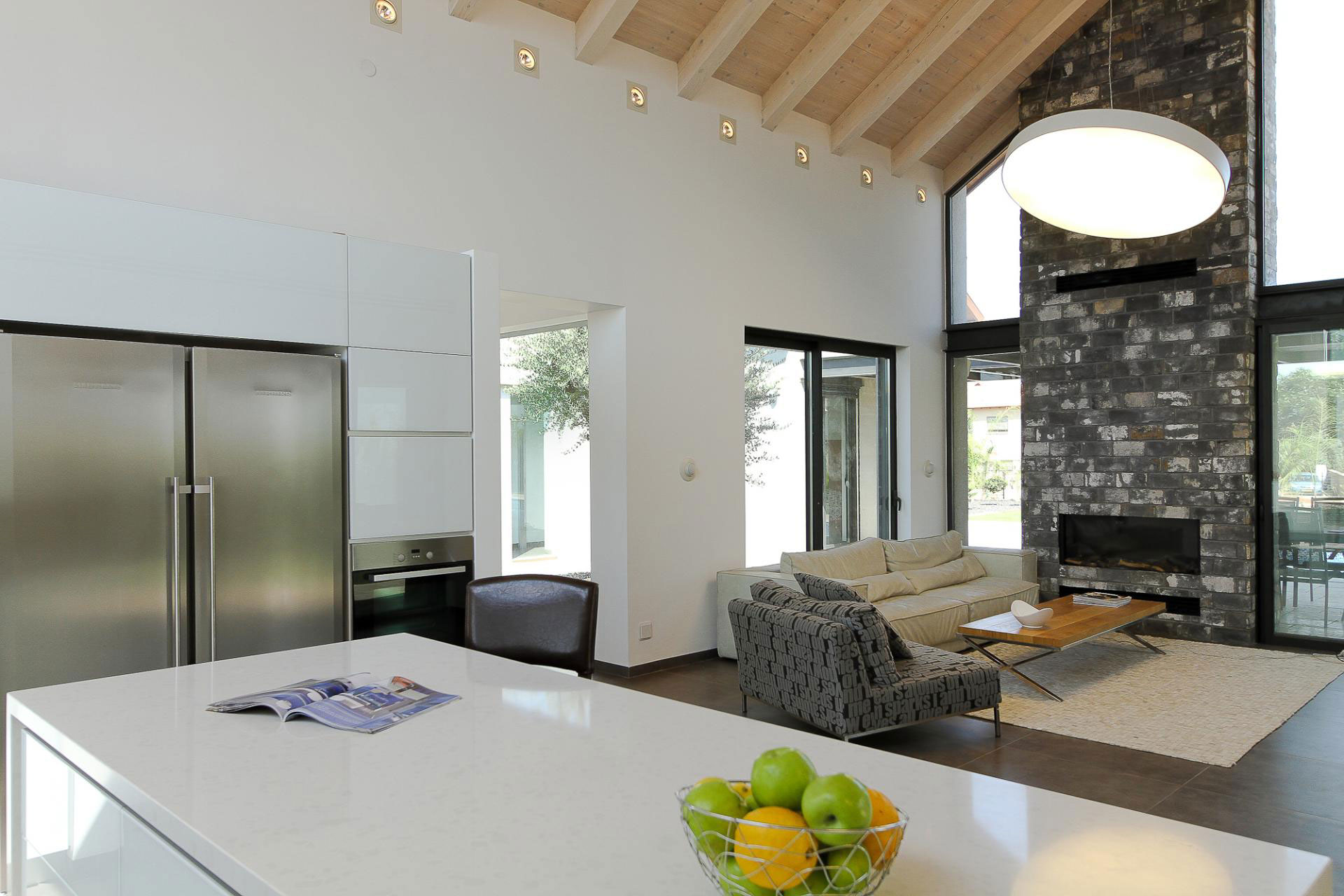 A Beautiful Contemporary Home with Classic Warm Elements and Interesting Views in Pardes Hanna by SaaB architects (9)