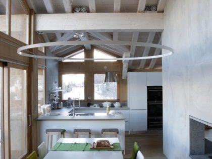 A Bright and Functional Contemporary Chalet in the Mountains of France by Angelique Buisson (10)