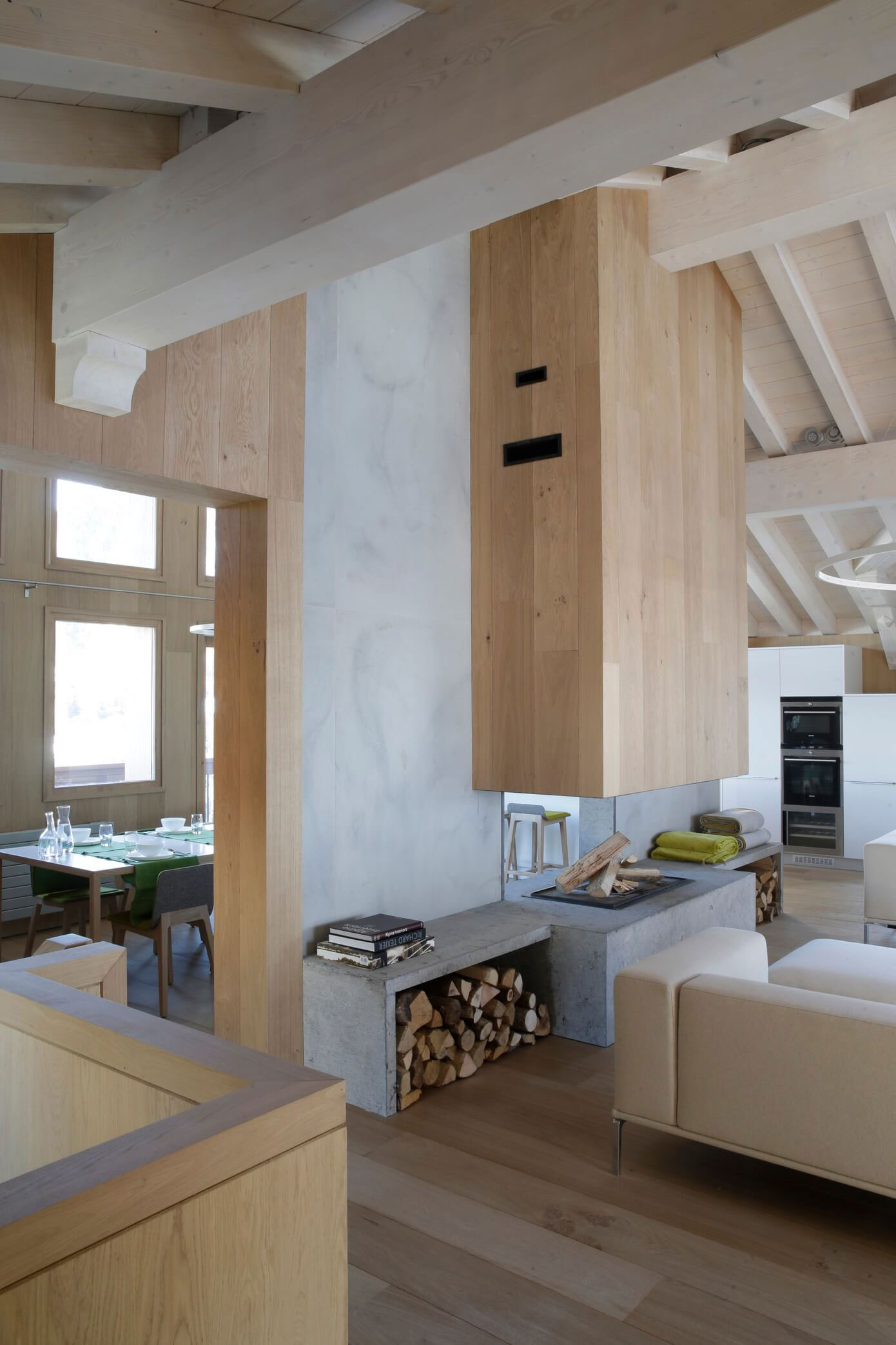 A Bright and Functional Contemporary Chalet in the Mountains of France by Angelique Buisson (5)