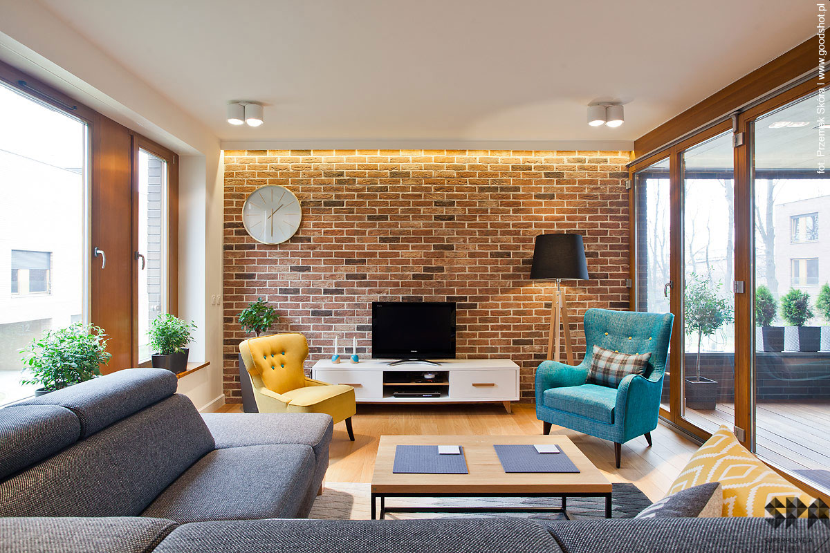 A Bright and Stylish Apartment Accompanied by Some Colorful Accents in Katowice by Superpozycja Architekci (1)