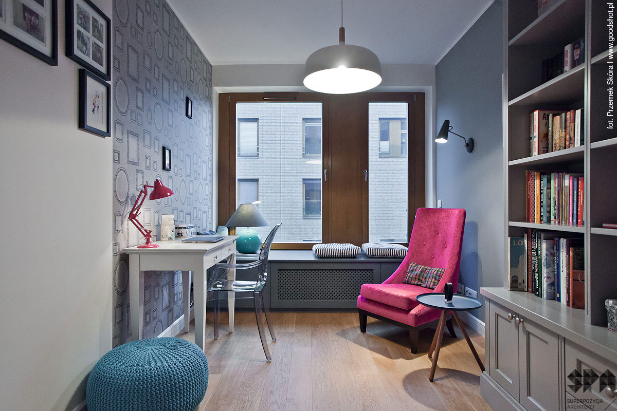 A Bright and Stylish Apartment Accompanied by Some Colorful Accents in Katowice by Superpozycja Architekci (14)
