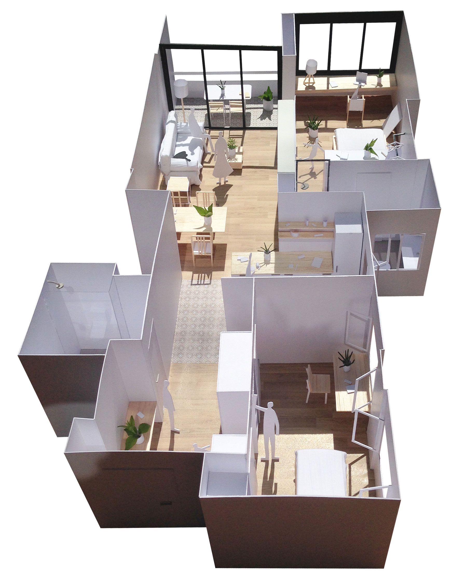 A Cheerful, Bright and Practical Modern Apartment in Les Corts, Barcelona by Roman Izquierdo Bouldstridge (13)